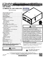 Preview for 1 page of Daikin DAX Series Installation Instructions Manual