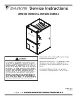 Preview for 1 page of Daikin DC96SN Service Instructions Manual