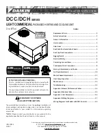 Daikin DCC048 SERIES Installation Instructions Manual preview