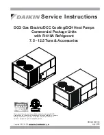 Daikin DCG Series Service Instructions Manual preview