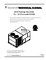 Предварительный просмотр 1 страницы Daikin DCG090XXX3BXXX Technical Manual