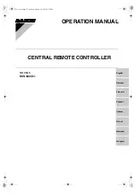 Daikin DCS302C51 Operation Manual предпросмотр