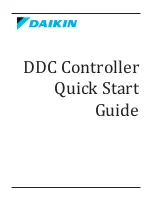 Preview for 1 page of Daikin DDC Quick Start Manual