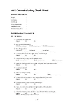 Preview for 20 page of Daikin DM AHU Manual