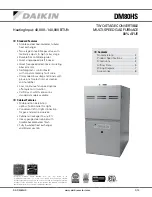 Preview for 1 page of Daikin DM80HS Quick Start Manual