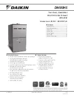 Preview for 1 page of Daikin DM80HS0403A Manual