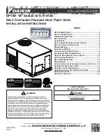 Предварительный просмотр 1 страницы Daikin DP16H M Series Installation Instructions Manual