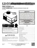 Daikin DSC Series Installation Instructions Manual preview