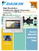 Preview for 1 page of Daikin DT4273C Owner'S Manual & Installation Manual