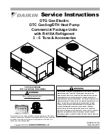 Daikin DTH XXX XXX Series Service Instructions Manual предпросмотр