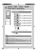 Preview for 10 page of Daikin DTXF25T2VMA Operation Manual