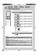 Preview for 10 page of Daikin DTXF25TVMA Operation Manual