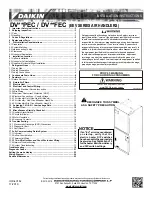 Preview for 1 page of Daikin DV FEC Series Installation Instructions Manual