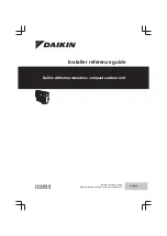 Preview for 1 page of Daikin EBLQ-C2V3 Installer'S Reference Manual