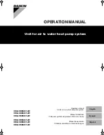 Daikin EBLQ036BA6VJU1 Operation Manual preview