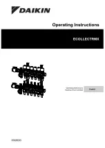 Предварительный просмотр 3 страницы Daikin ECOLLECTRMX Operating Instructions Manual