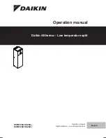 Preview for 1 page of Daikin EHVH04S23DAG Operation Manual