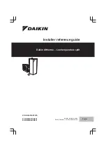 Preview for 1 page of Daikin EHVH08SU18CB6W Installer'S Reference Manual