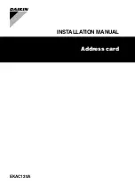Предварительный просмотр 1 страницы Daikin EKAC120A Installation Manual