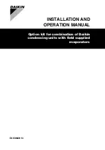 Preview for 1 page of Daikin EKEXMCBV3 Installation And Operation Manual