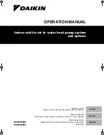 Daikin EKHBH030BA Operation Manual preview