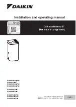 Preview for 1 page of Daikin EKHWCH300B Installation And Operating Manual