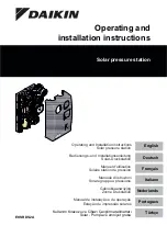 Preview for 1 page of Daikin EKSRDS2A Operating And Installation Instructions