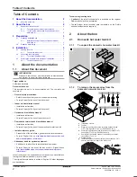 Preview for 2 page of Daikin EKVSU260A Installation Manual