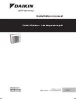 Preview for 1 page of Daikin ERGA04DAV3 Installation Manual