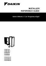 Предварительный просмотр 1 страницы Daikin ERHQ-BW1 Installer'S Reference Manual