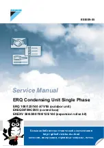 Daikin ERQ Service Manual предпросмотр