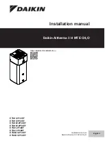 Preview for 1 page of Daikin ETSH12P30EF Installation Manual