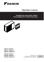 Preview for 1 page of Daikin EWAA011-016DAV3P Operation Manual