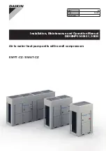 Preview for 1 page of Daikin EWAT016CZN-A1 Installation, Maintenance And Operation Manual