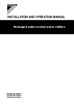 Preview for 1 page of Daikin EWWD440AAYNNO series Installation And Operation Manual