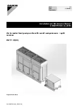 Предварительный просмотр 1 страницы Daikin EWYT021CZI-A1 Installation And Maintenance Manual