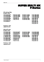 Preview for 2 page of Daikin F-Series Service Manual