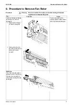 Предварительный просмотр 13 страницы Daikin FAY71FAVE Removal Procedure