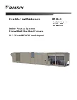 Daikin FC Series Installation And Maintenance Manual preview
