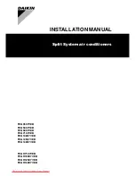 Preview for 1 page of Daikin FCQ100C7VEB x 2 Installation Manual