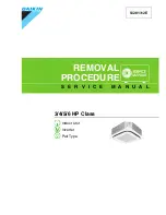 Daikin FCQ100KVLT Removal Manual preview