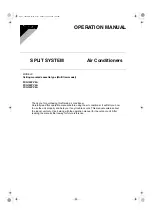 Preview for 1 page of Daikin FCQ100PV4A Operation Manual