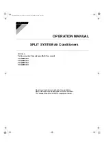 Preview for 1 page of Daikin FCQ24MVJU Operation Manual