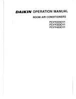 Preview for 1 page of Daikin FCVY223CV1 Operation Manual