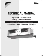 Daikin FDB10CXV1 Technical Manual preview