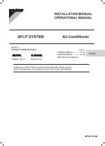 Preview for 1 page of Daikin FDMA71AV16 Installation Manual