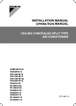 Preview for 1 page of Daikin FDMR36ERV16 Installation Manual