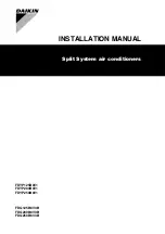 Daikin FDQ125B8V3B Installation Manual предпросмотр