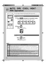 Предварительный просмотр 12 страницы Daikin FDXS25LVMA Operation Manual