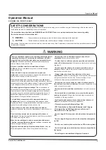 Preview for 3 page of Daikin FDYAN50AV1 Operation Manual